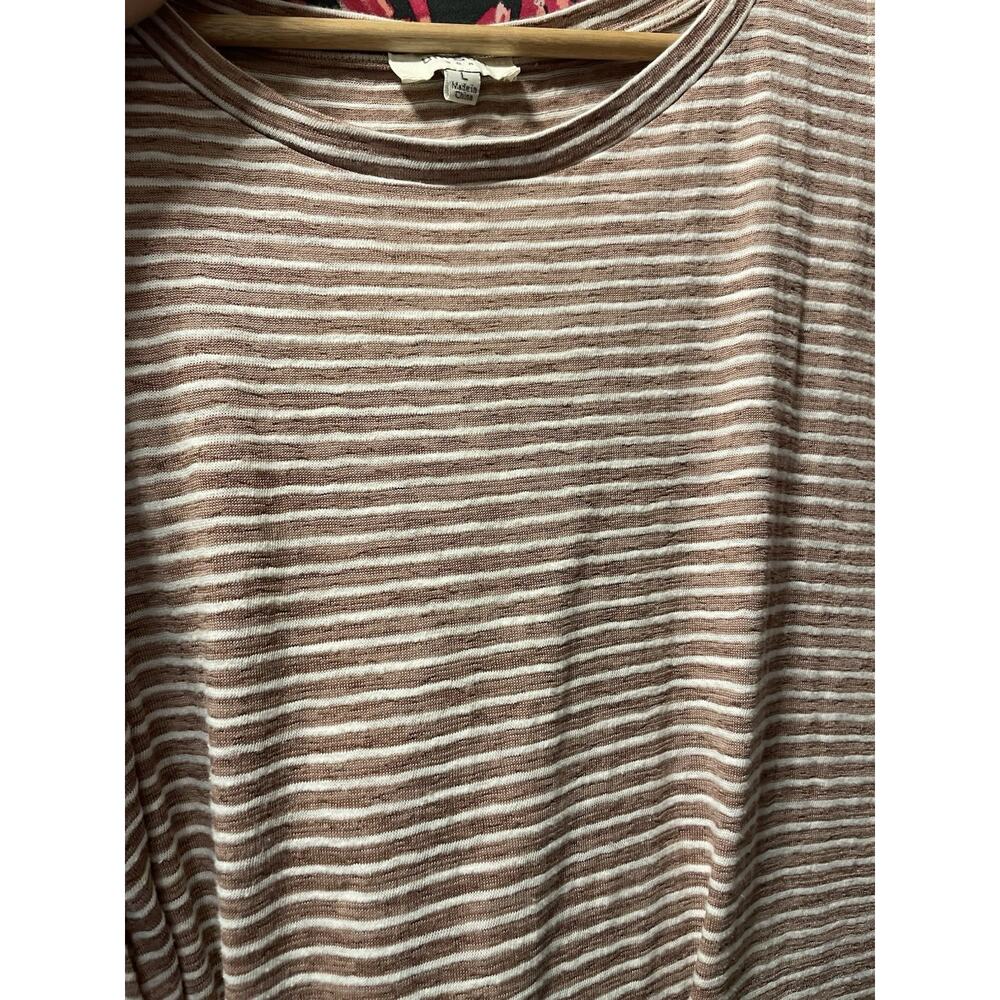 Umgee Boho Striped Casual Tie Waist Sleeveless Dress Size Large XL Comfort Beach - Picture 3 of 7